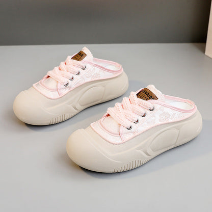 Damen Sneaker Blumenmuster Weich Bequem