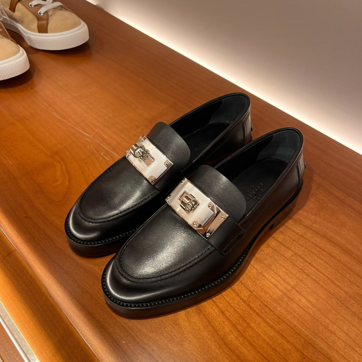 Damen Loafers Schnallen Modell Schwarz - Norvielle