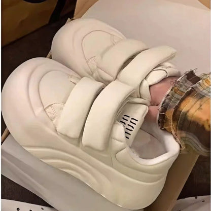 Damen Sneaker Weiches Innenleben Klettverschluss Bequem
