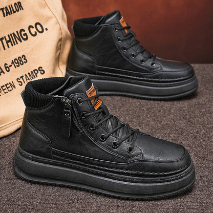 Damen High- Sneaker Robust Mit Reißverschluss