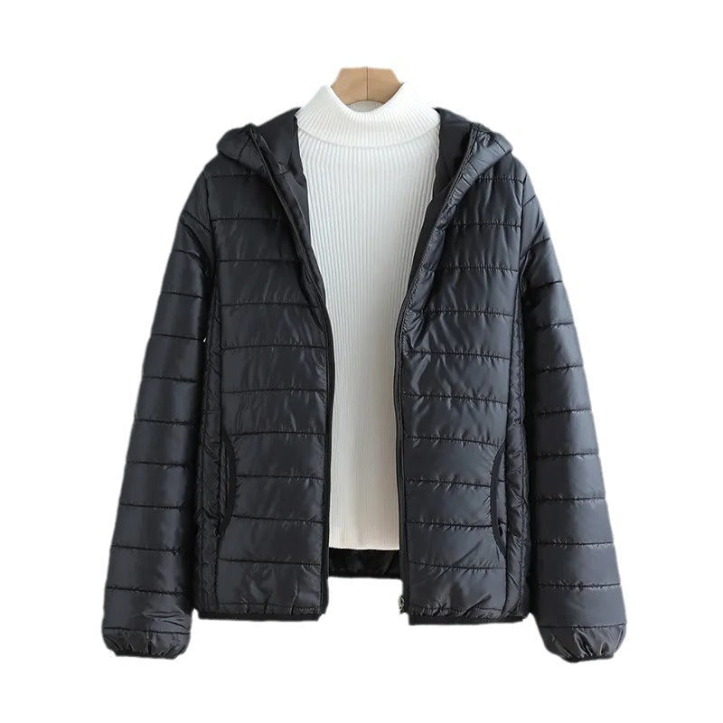 Damen Steppjacke Mit Kapuze Modern