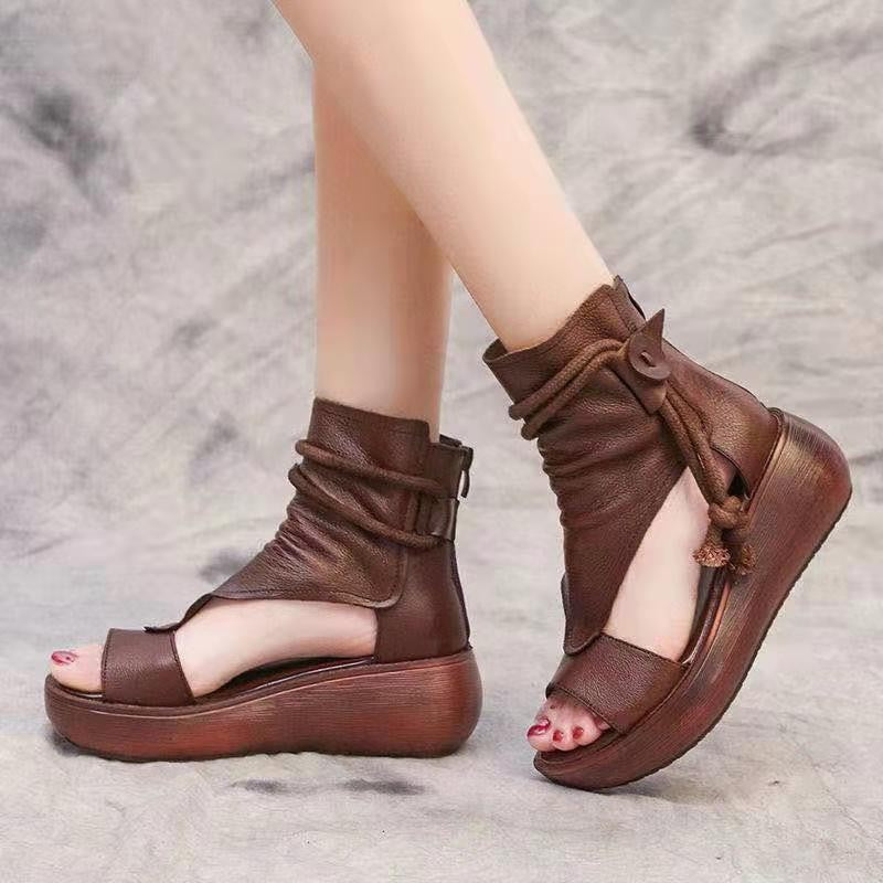 Damen Plateau-Sandaletten Hochzeitsschuhe Moderner Riemen Look wird - Norvielle