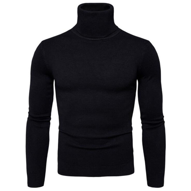 Herren Rollkragenpullover Merinowolle Elegantes Design