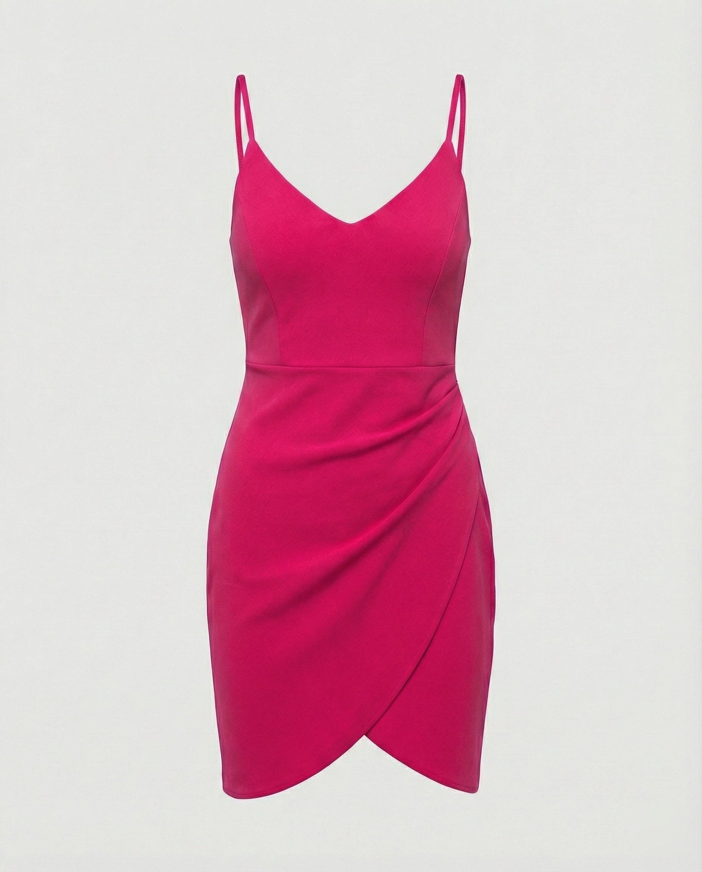 Damen Wickelkleid Spaghettiträger Elegantes Sommerkleid
