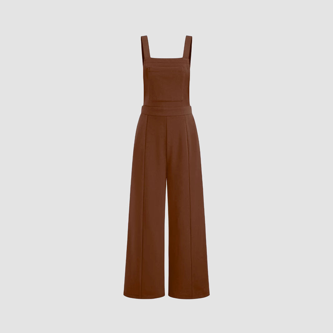 Damen Weitbein-Overall mit Taschen Modern
