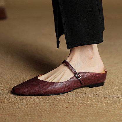 Damen Leder-Slipper Echtleder Bequem
