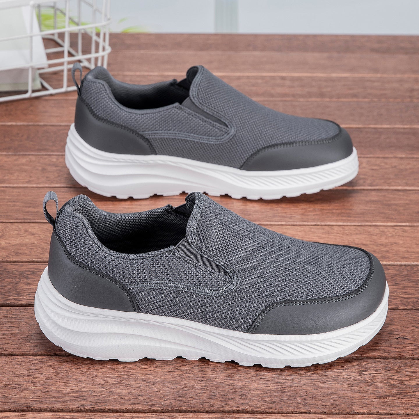Damen Sneaker Bequem Atmungsaktives Mesh Schwarz - Norvielle