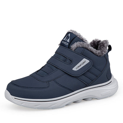 Damen Winter-Sneaker Gefüttert Warm Klettverschluss Schwarz - Norvielle