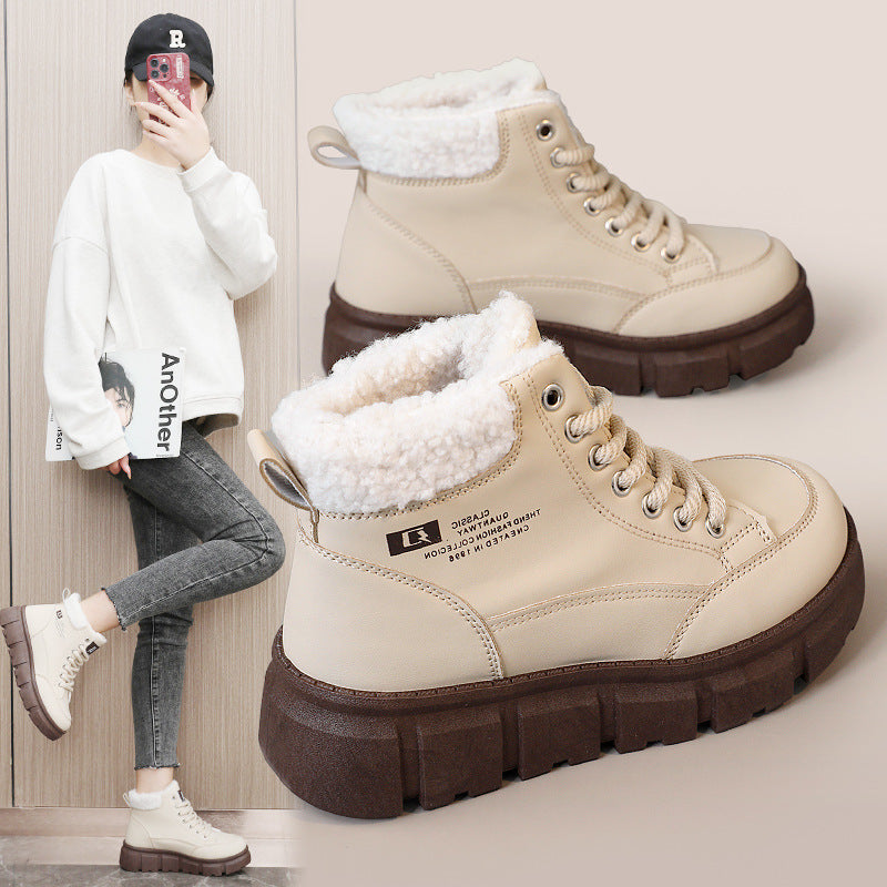 Damen Winterstiefel Isoliert Rutschfest High-