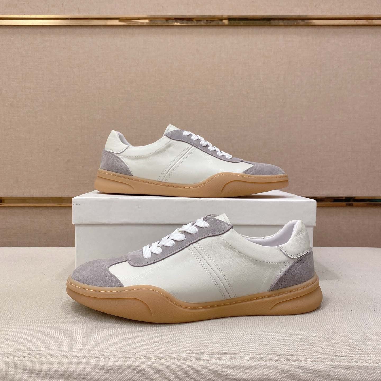 Damen Sneaker Leder Wildleder Schuhe