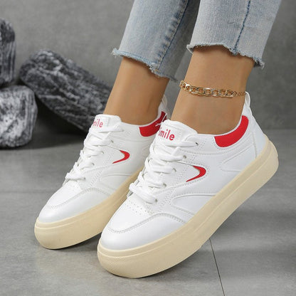 Damen Plateau Sneaker Hoch Sohle
