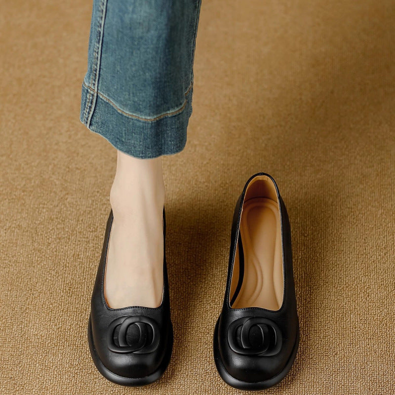 Damen Ballerinas Komfortabel Weiches Fußbett Elegante Optik