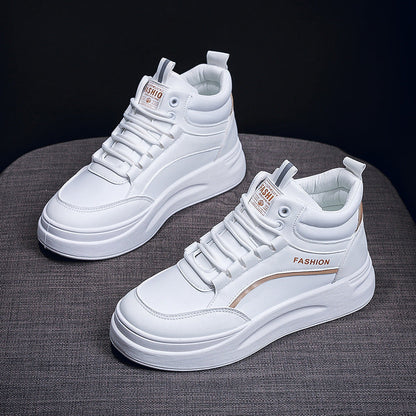 Damen High- Sneaker Dicke Sohle Weich