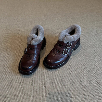 Damen Stiefeletten Gefüttert Schnürsenkel