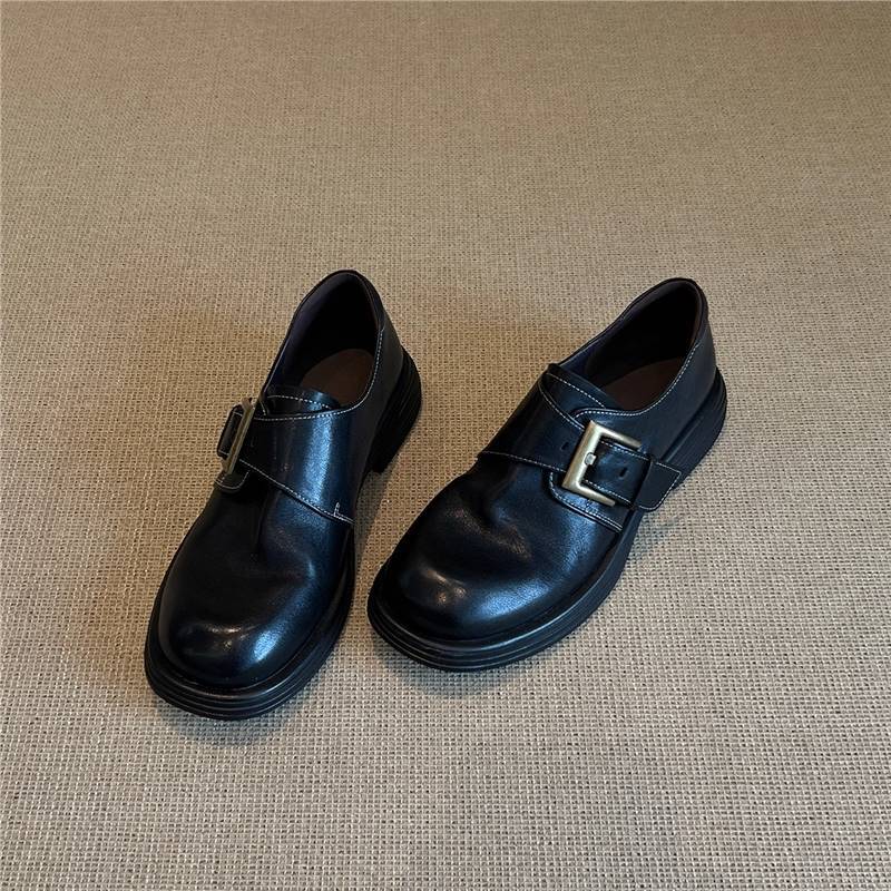 Damen Lederschuhe Weich Schnalle