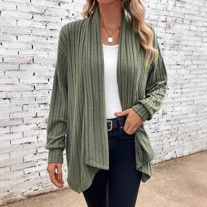 Damen Strickjacke Offener Schnitt Moderner Look - Norvielle