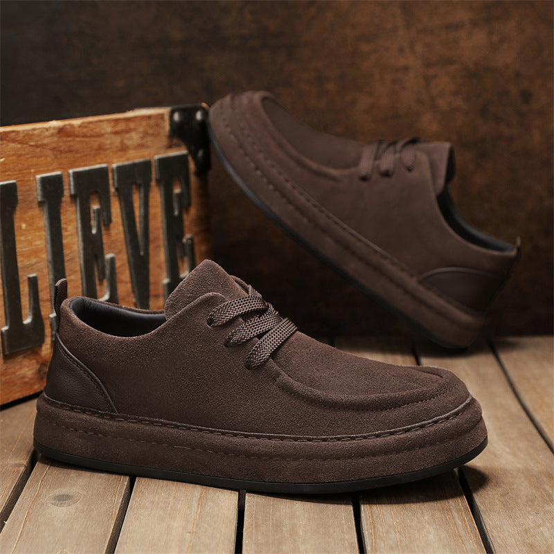 Damen Sneaker Veloursleder Schnürung Bequem Modisch