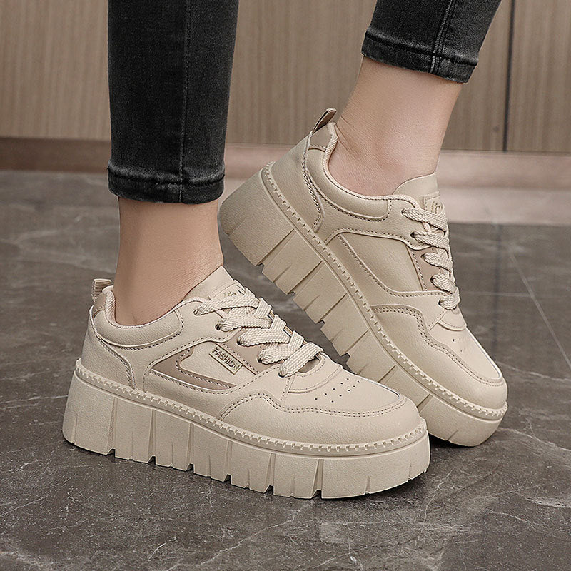 Damen Chunky Sneaker Plateau Schuhe Hoch Modern