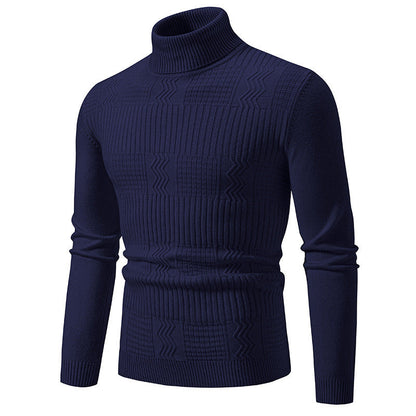 Herren Rollkragenpullover Modernes Strickdesign Elegantes Design