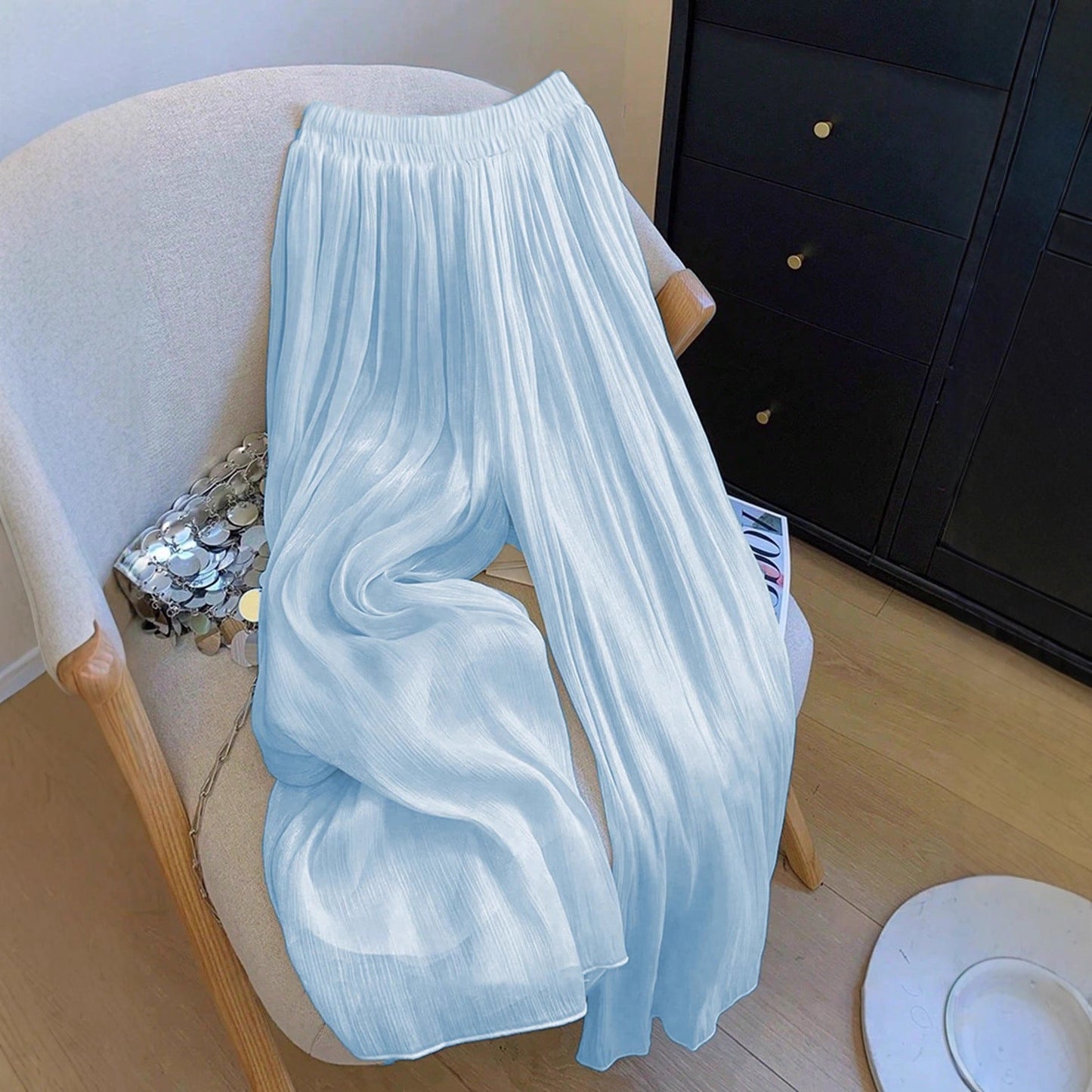 Damenhose Plissee Elastisch Bequem