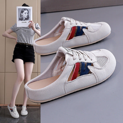 Damen Sneaker Atmungsaktives Obermaterial Offener Fersenbereich - Norvielle