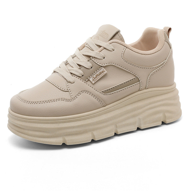 Damen Plateau Sneaker Hoch atmungsaktiv mit Dämpfung
