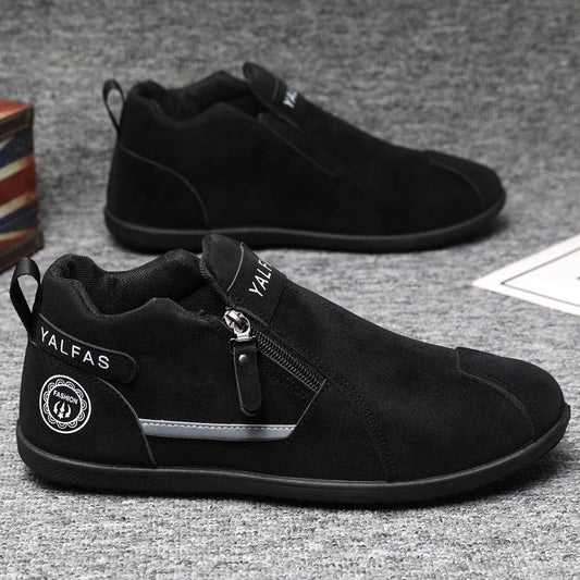 Damen Stiefeletten Elegante Reißverschluss Schuhe Bequem Schwarz - Norvielle