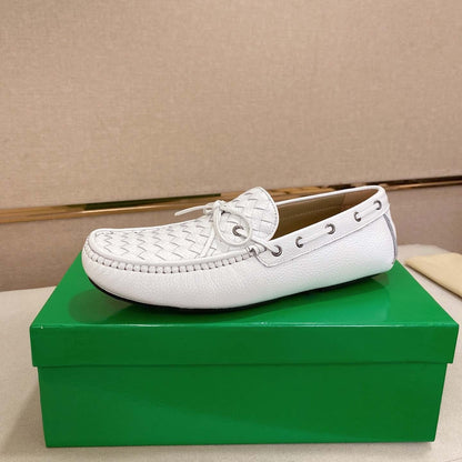 Damen Mokassin Geflochtene Schuhe Sommer