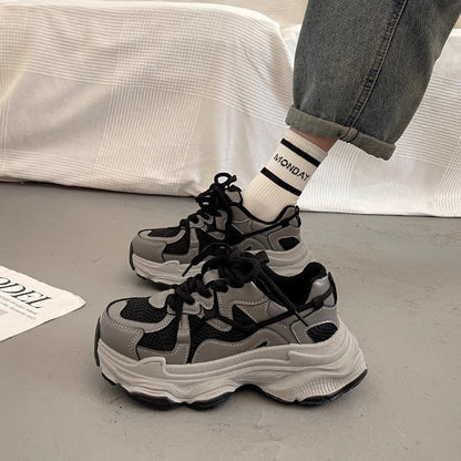 Damen Sneaker Chunky Atmungsaktives Material Weich