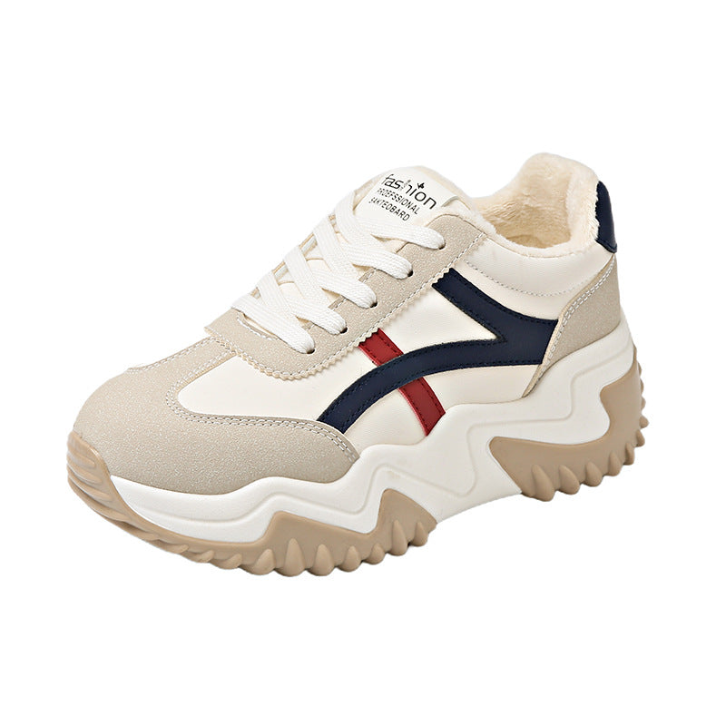 Damen Sneaker Chunky Sportlich Bequem Gepolstert