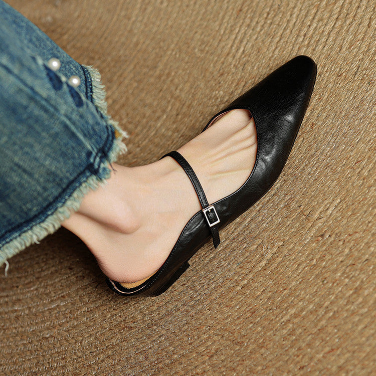 Damen Leder-Slipper Echtleder Bequem