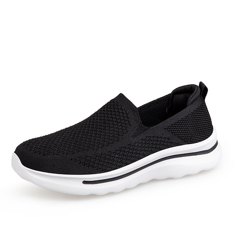 Damen Sneaker Atmungsaktives Strick Oberteil