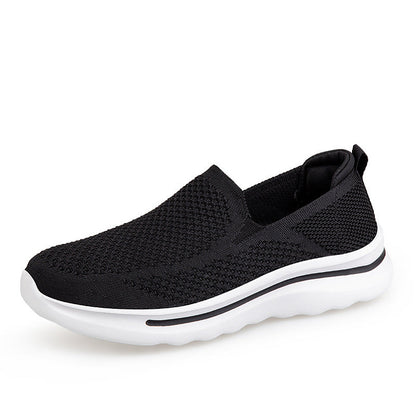 Damen Sneaker Atmungsaktives Strick Oberteil