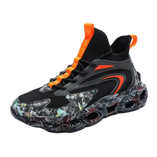 Damen High- Laufschuhe Mit Dämpfungstechnologie Schwarz - Norvielle