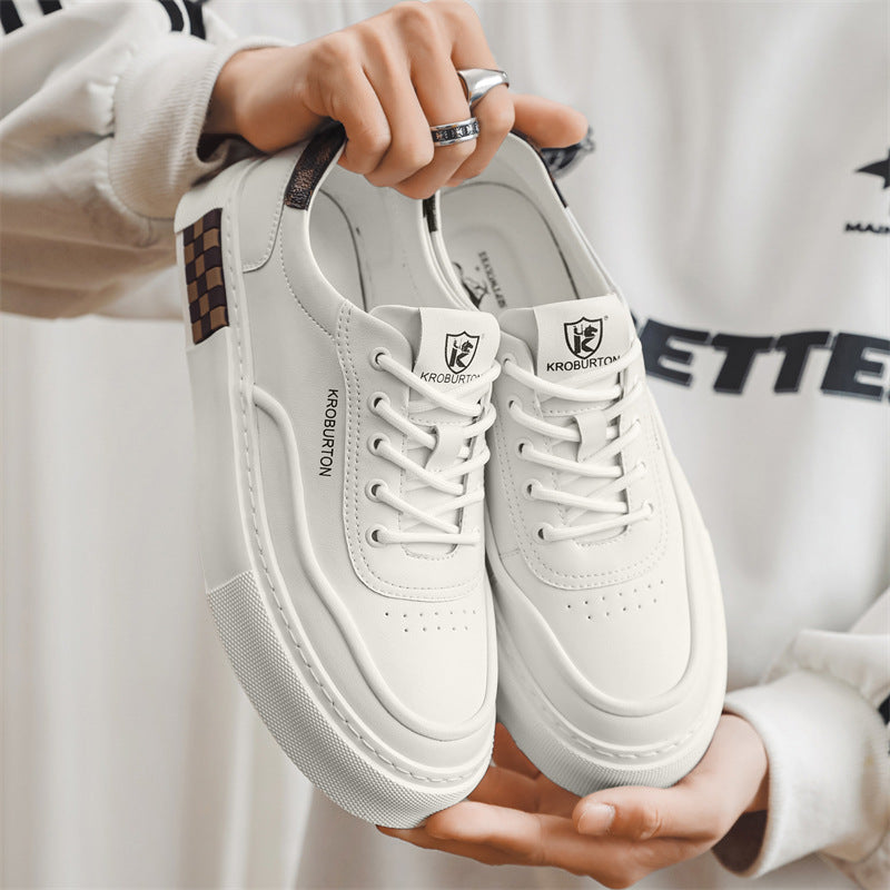 Damen Sneaker Sportlich Leder Laufsohle mit Dämpfung - Norvielle
