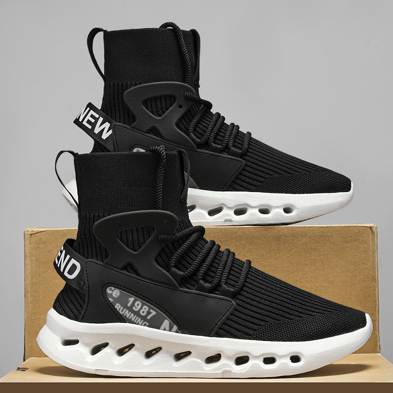 Damen Laufschuhe Elastisch Rutschfest Schwarz - Norvielle