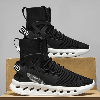 Damen Laufschuhe Elastisch Rutschfest Schwarz - Norvielle