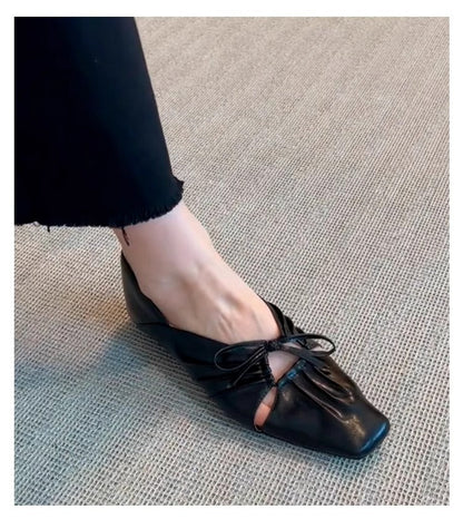 Damen Ballerinas Spitze Elegante Schnürung