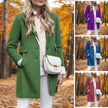 Damen Wollmantel Berliner Stil Elegantes Design