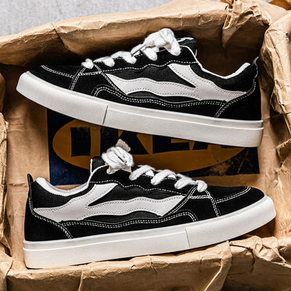 Damen Sneaker Wildleder Moderne Schnürung - Norvielle