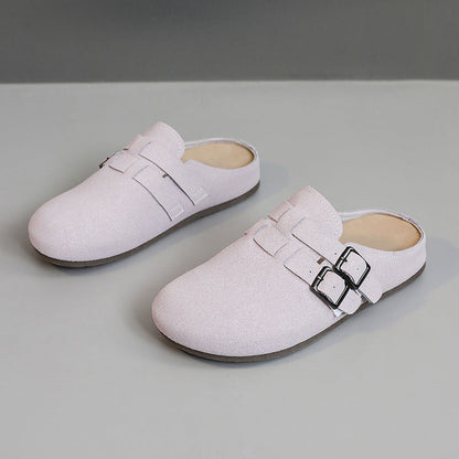 Damen Clogs Bequem Schnallen Schuhe