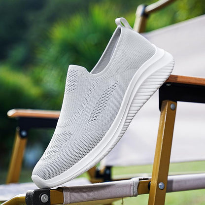 Damen Sneaker Atmungsaktive Slip-On Schuhe