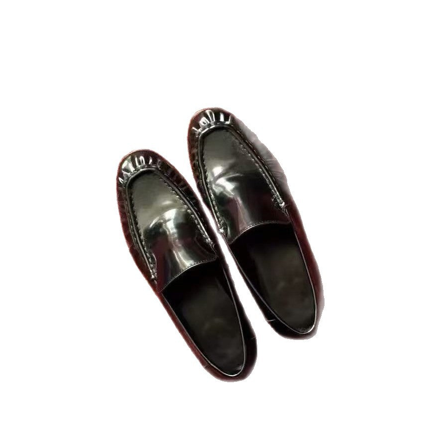 Damen Loafers Elegante Rüschenschuhe
