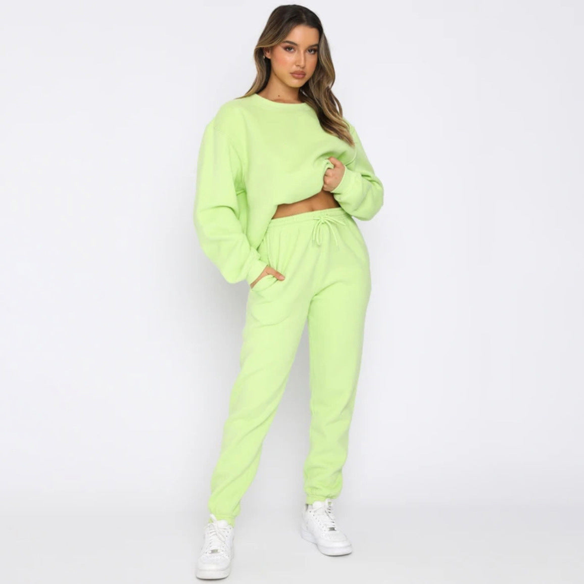 Damen Jogginganzug Sweatshirt Hose Sportlich Bequem