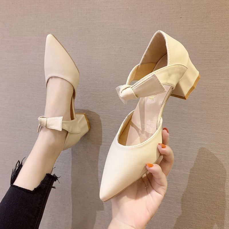 Damen Slingpumps Hochhackig mit Schleife - Norvielle