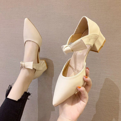 Damen Slingpumps Hochhackig mit Schleife - Norvielle