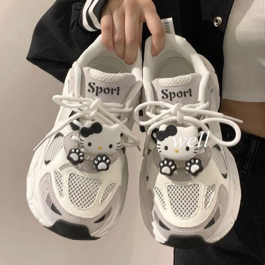 Damen Sneaker Hello Kitty Sportlich Frauen Schuhe - Norvielle