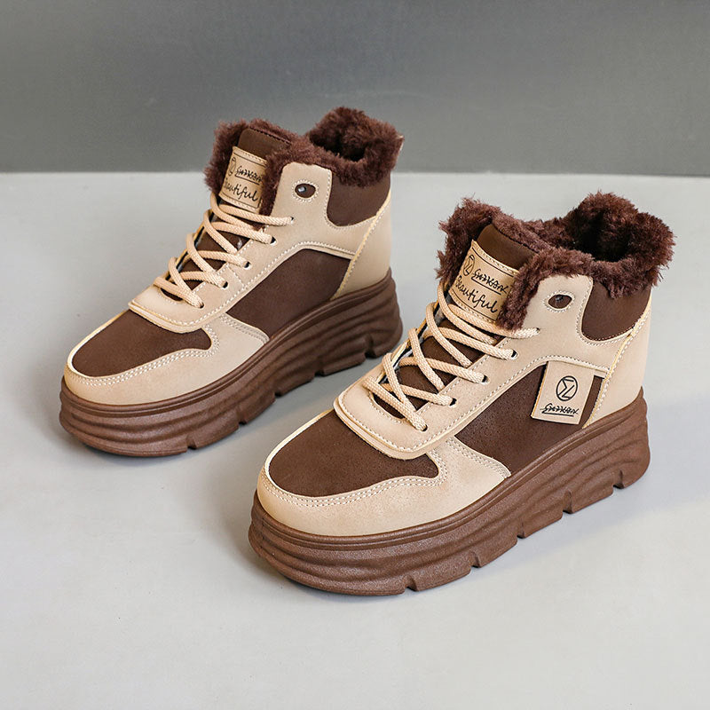Damen High- Sneaker Kuschelig Sportlich