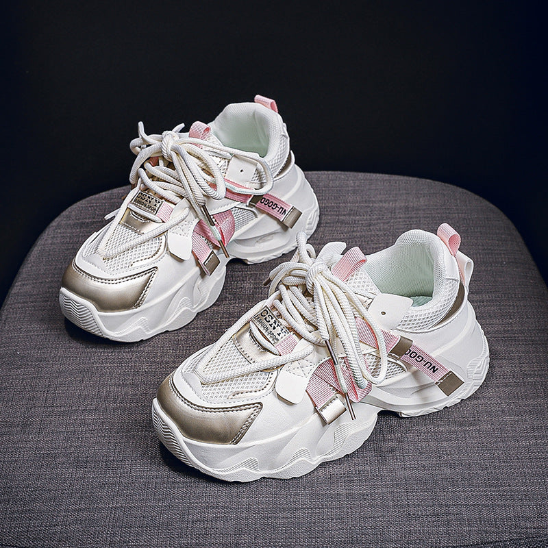 Damen Sneaker Atmungsaktives es Leder