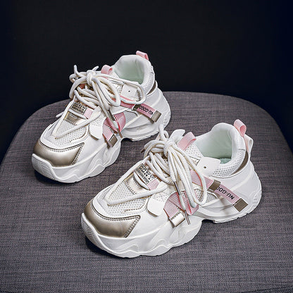 Damen Sneaker Atmungsaktives es Leder